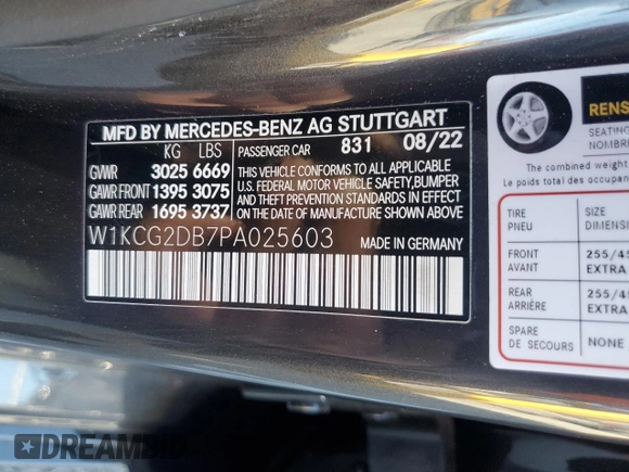 2023 Mercedes-Benz EQS 450+ z VIN W1KCG2DB7PA025603, wystawiony jako Copart lot #88893565 z przebiegiem 13 967 mil mil oraz Szkoda całkowita • Salvage title. Historia ofert i sprzedaży dostępna na DreamBid. Obrazek 15.
