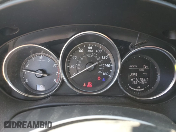 2015 Mazda CX-5 Touring with VIN JM3KE2CY5F0483492, listed as a Copart auction lot 48426065 with 158,749 mi miles and Salvage Title. Bid and sale history available at carsss.com. Image 9.