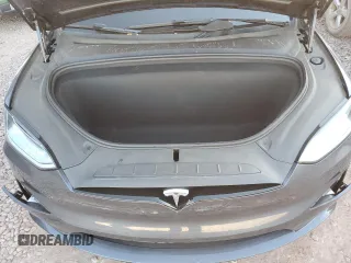 2023 Tesla Model X with VIN 7SAXCAE5XPF384061, listed as a Copart auction lot 86834084 with 6,974 mi miles and Salvage Title. Bid and sale history available at DreamBid. Image 14.