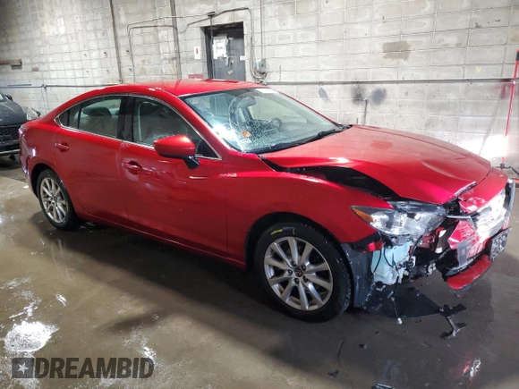 2016 Mazda 6 i Sport with VIN JM1GJ1U53G1480028, listed as a Copart auction lot 42093805 with 122,341 mi miles and Salvage Title. Bid and sale history available at DreamBid. Image 4.