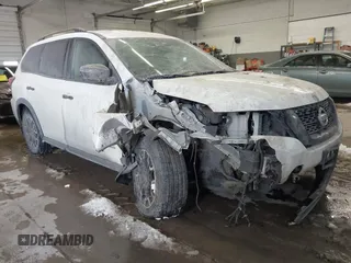 2019 Nissan Pathfinder S z VIN 5N1DR2MM9KC647851, wystawiony jako IAAI lot #41289955 z przebiegiem 77 346 mil mil oraz . Historia ofert i sprzedaży dostępna na DreamBid. Obrazek 1.