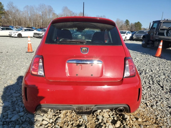 2015 FIAT 500 Abarth with VIN 3C3CFFFH0FT594648, listed as a Copart auction lot 46666465 with 123,456 mi miles and Clean Title. Bid and sale history available at carsss.com. Image 6.