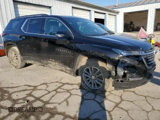 2022 Chevrolet Traverse LT Leather with VIN 1GNERHKW9NJ194998, listed as a Copart auction lot 46131745 with 43,684 mi miles and Salvage Title. Bid and sale history available at carsss.com. Image 4.