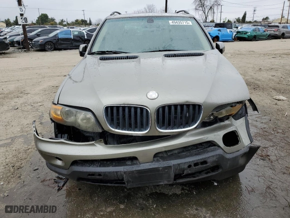 2004 BMW X5 3.0i with VIN 5UXFA13504LU35608, listed as a Copart auction lot 49435715 with 155,153 mi miles and Salvage Title. Bid and sale history available at carsss.com. Image 5.