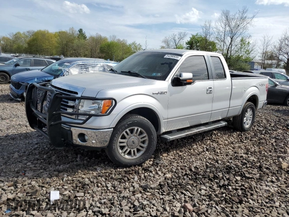 2014 Ford F-150 XL with VIN 1FTFX1EF1EKD35689, listed as a Copart auction lot 54390935 with 175,706 mi miles and Salvage Title. Bid and sale history available at carsss.com. Image 1.