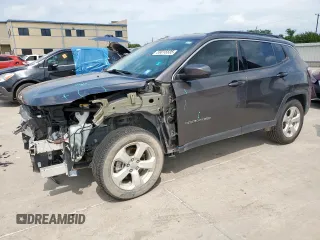 2021 Jeep Compass Altitude with VIN 3C4NJCBB3MT505719, listed as a Copart auction lot 59015535 with 95,776 mi miles and Salvage title. Bid and sale history available at DreamBid. Image 1.