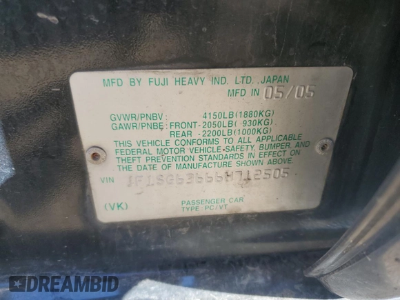 2006 Subaru Forester 2.5 X with VIN JF1SG63666H712505, listed as a Copart auction lot 77462414 with 177,713 mi miles and Salvage Title. Bid and sale history available at carsss.com. Image 13.