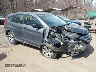 2014 Honda CR-V LX with VIN 2HKRM4H32EH617749, listed as a IAAI auction lot 41837927 with 113,547 mi miles. Bid and sale history available at carsss.com. Image 1.