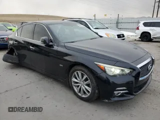 2017 Infiniti Q50 2.0t Premium with VIN JN1CV7AR6HM680479, listed as a Copart auction lot 46862215 with 75,920 mi miles and Salvage Title. Bid and sale history available at carsss.com. Image 4.