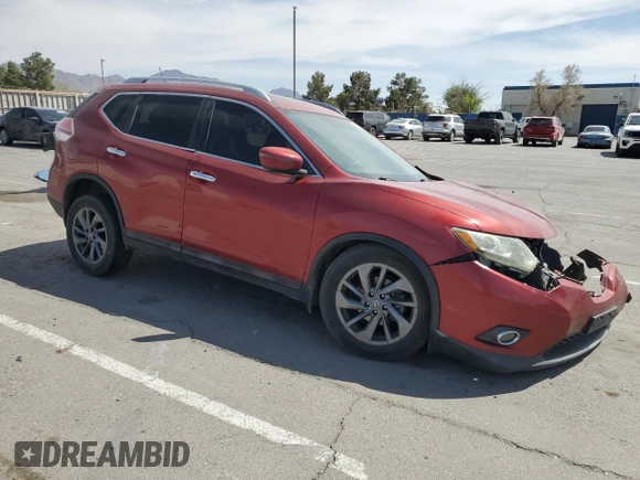 2016 Nissan Rogue SL with VIN 5N1AT2MT1GC730869, listed as a Copart auction lot 51115805 with 128,679 mi miles and Salvage Title. Bid and sale history available at DreamBid. Image 4.