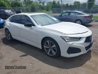 2021 Acura TLX Advance with VIN 19UUB5F68MA001306, listed as a IAAI auction lot 42525421 with 68,578 mi miles and . Bid and sale history available at DreamBid. Image 1.