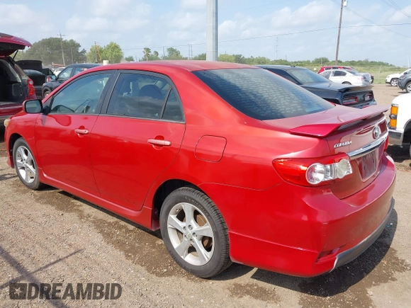 2013 Toyota Corolla L with VIN 5YFBU4EE4DP207480, listed as a IAAI auction lot 42060919 with 129,193 mi miles. Bid and sale history available at carsss.com. Image 3.