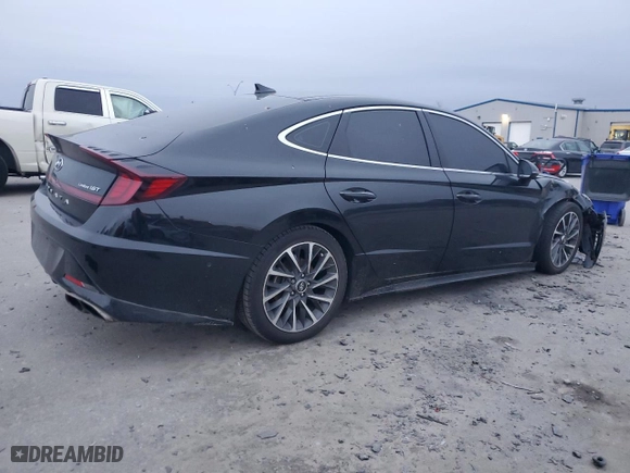 2022 Hyundai Sonata Limited with VIN KMHL34J25NA175191, listed as a Copart auction lot 44180045 with 63,835 mi miles and Salvage Title. Bid and sale history available at carsss.com. Image 3.