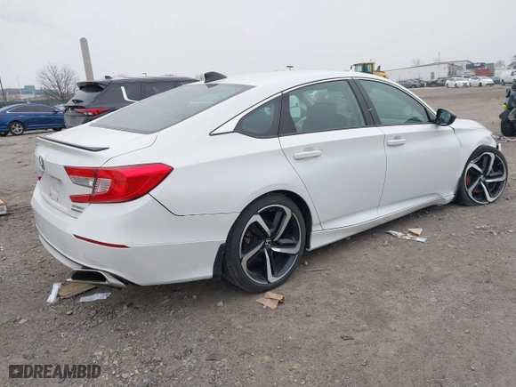 2022 Honda Accord Sedan Sport SE with VIN 1HGCV1F47NA098249, listed as a IAAI auction lot 41239513 with 93,504 mi miles. Bid and sale history available at carsss.com. Image 4.