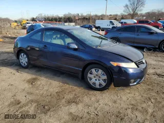 2007 Honda Civic Cpe LX with VIN 2HGFG12617H540879, listed as a Copart auction lot 47615445 with 124,292 mi miles and Salvage Title. Bid and sale history available at carsss.com. Image 4.