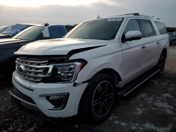 2021 Ford Expedition Max Limited with VIN 1FMJK1KT9MEA76543, listed as a Copart auction lot 53012404 with 35,489 mi miles and Salvage title. Bid and sale history available at DreamBid. Image 1.