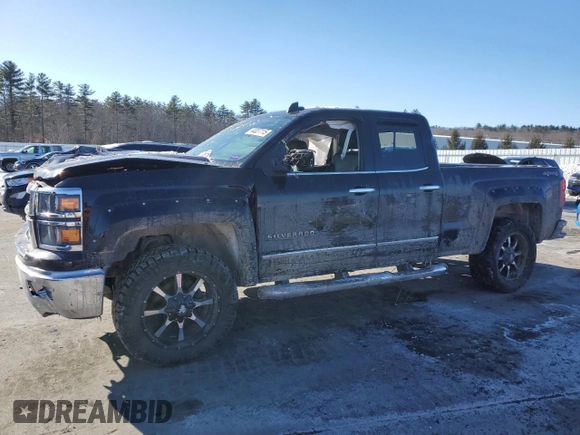 2015 Chevrolet Silverado 1500 LTZ with VIN 1GCVKSEC8FZ322310, listed as a Copart auction lot 44037115 with 97,774 mi miles and Salvage Title. Bid and sale history available at carsss.com. Image 1.