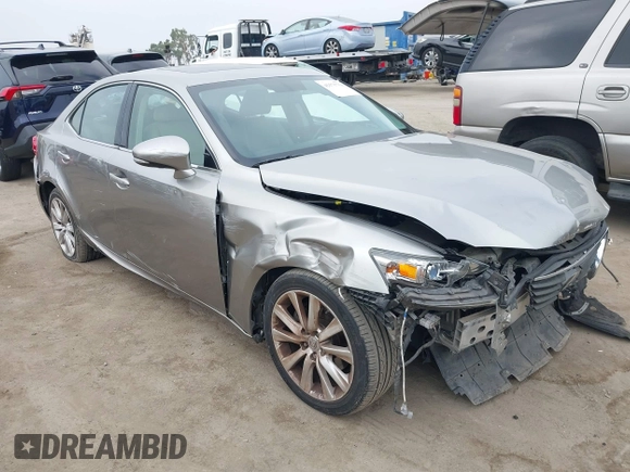 2015 Lexus IS 250 with VIN JTHBF1D26F5048136, listed as a IAAI auction lot 42575754 with 90,220 mi miles and . Bid and sale history available at DreamBid. Image 1.