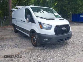 2023 Ford Transit Cargo with VIN 1FTYE1Y82PKA83403, listed as a IAAI auction lot 42621450 with 44,617 mi miles and . Bid and sale history available at DreamBid. Image 1.