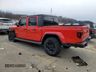 2023 Jeep Gladiator Sport S with VIN 1C6HJTAG6PL584451, listed as a Copart auction lot 47637395 with 8,356 mi miles and Salvage title. Bid and sale history available at DreamBid. Image 2.