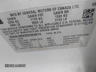 2012 Chevrolet Equinox 1LT z VIN 2GNALDEK5C6354614, wystawiony jako IAAI lot #42396967 z przebiegiem 151 626 mil mil oraz . Historia ofert i sprzedaży dostępna na DreamBid. Obrazek 9.