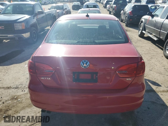 2014 Volkswagen Jetta TDI w/Premium with VIN 3VWLL7AJ6EM437703, listed as a Copart auction lot 41242204 with Not provided miles and Salvage title. Bid and sale history available at DreamBid. Image 6.
