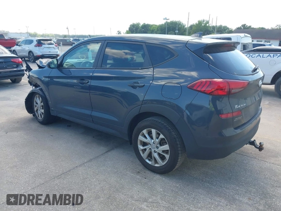 2021 Hyundai Tucson SE with VIN KM8J23A48MU379826, listed as a IAAI auction lot 41887834 with 51,885 mi miles and . Bid and sale history available at DreamBid. Image 3.