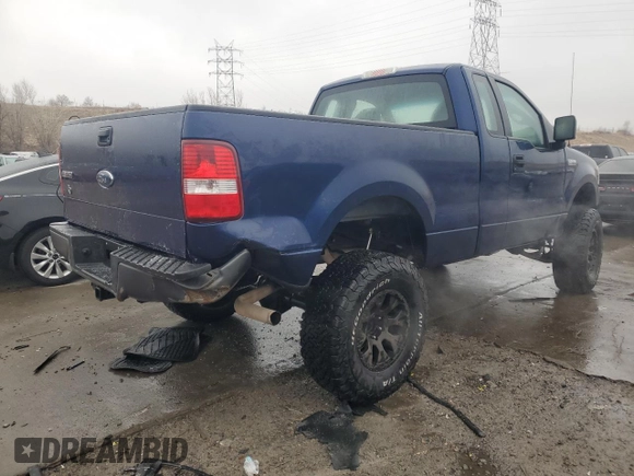 2008 Ford F-150 XL with VIN 1FTRF14W08KD80421, listed as a Copart auction lot 47890845 with 106,846 mi miles and Salvage Title. Bid and sale history available at carsss.com. Image 3.