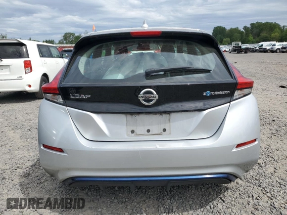 2019 Nissan LEAF SV with VIN 1N4AZ1CP3KC307985, listed as a Copart auction lot 55801095 with 107,259 mi miles and Salvage title. Bid and sale history available at DreamBid. Image 6.