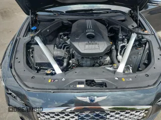 2021 Genesis G70 2.0T with VIN KMTG34LA8MU074008, listed as a Copart auction lot 62692345 with 33,204 mi miles and Salvage title. Bid and sale history available at DreamBid. Image 11.