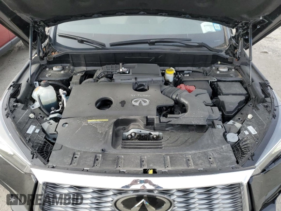 2024 Infiniti QX55 Luxe with VIN 3PCAJ5JR5RF110911, listed as a Copart auction lot 48920455 with 6,495 mi miles and Salvage Title. Bid and sale history available at DreamBid. Image 12.