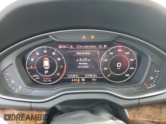 2018 Audi Q5 Premium Plus with VIN WA1BNAFYXJ2029020, listed as a Copart auction lot 52232835 with 121,451 mi miles and Salvage Title. Bid and sale history available at carsss.com. Image 9.