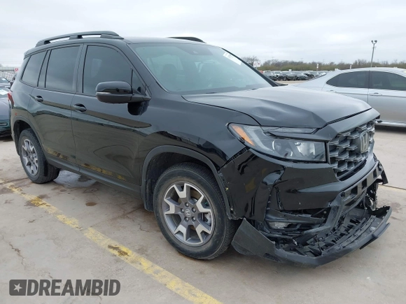 2023 Honda Passport TrailSport with VIN 5FNYF8H67PB006933, listed as a IAAI auction lot 41597859 with 34,145 mi miles and . Bid and sale history available at carsss.com. Image 1.