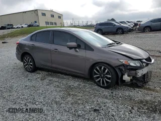 2015 Honda Civic EX-L z VIN 19XFB2F91FE059094, wystawiony jako Copart lot #54218755 z przebiegiem Nie podano mil oraz Szkoda całkowita • Salvage title. Historia ofert i sprzedaży dostępna na DreamBid. Obrazek 4.