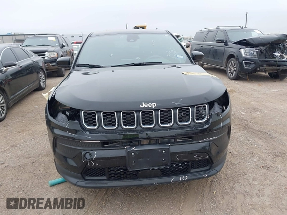 2024 Jeep Compass Sport с VIN 3C4NJDAN9RT105303, выставлен на аукционе IAAI как лот 41554518 с пробегом 10 798 миль миль и . История ставок и продаж доступна на DreamBid. Изображение 12.