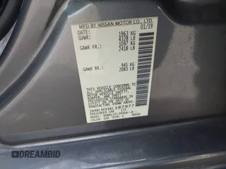 2019 Nissan Altima SL with VIN 1N4BL4EV1KC187977, listed as a IAAI auction lot 42001125 with 157,080 mi miles and . Bid and sale history available at DreamBid. Image 9.