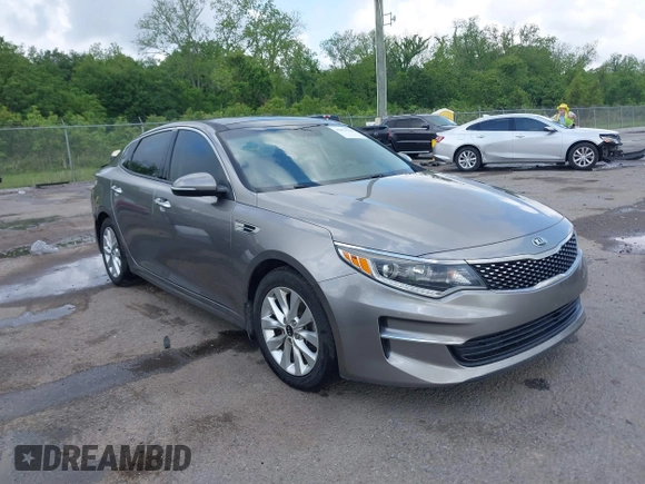 2018 Kia Optima EX with VIN 5XXGU4L36JG253629, listed as a IAAI auction lot 42079946 with 136,575 mi miles and . Bid and sale history available at carsss.com. Image 1.