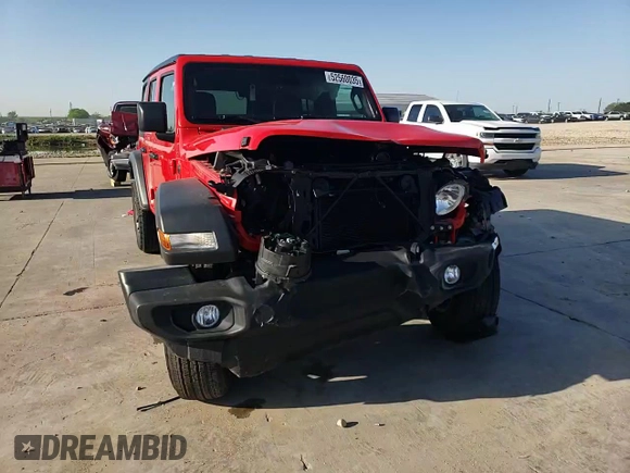 2024 Jeep Wrangler Sport S with VIN 1C4PJXDG3RW253142, listed as a Copart auction lot 52560035 with 2,667 mi miles and Salvage title. Bid and sale history available at DreamBid. Image 14.