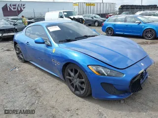 2013 Maserati GranTurismo Sport with VIN ZAM45VLA7D0073503, listed as a IAAI auction lot 41921102 with 53,436 mi miles. Bid and sale history available at carsss.com. Image 1.