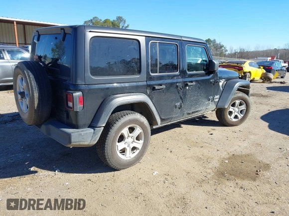 2020 Jeep Wrangler Unlimited Sport Altitude z VIN 1C4HJXDG0LW171400, wystawiony jako IAAI lot #41373446 z przebiegiem 82 113 mil mil oraz . Historia ofert i sprzedaży dostępna na DreamBid. Obrazek 4.