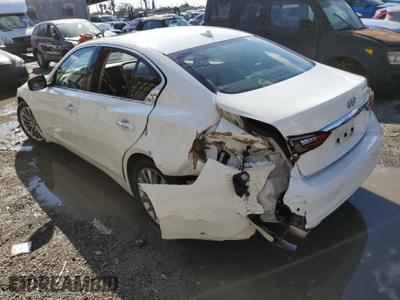 2023 Infiniti Q50 Luxe with VIN JN1EV7BP6PM511826, listed as a Copart auction lot 86655224 with 23,681 mi miles and Salvage Title. Bid and sale history available at DreamBid. Image 2.