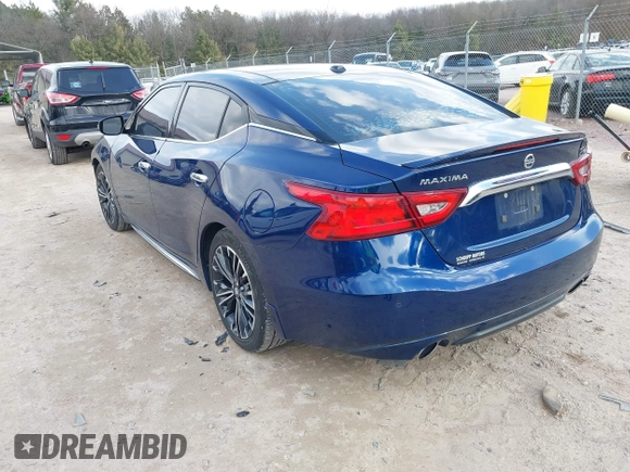 2017 Nissan Maxima S with VIN 1N4AA6AP7HC360477, listed as a IAAI auction lot 41881834 with 224,023 mi miles and . Bid and sale history available at DreamBid. Image 3.