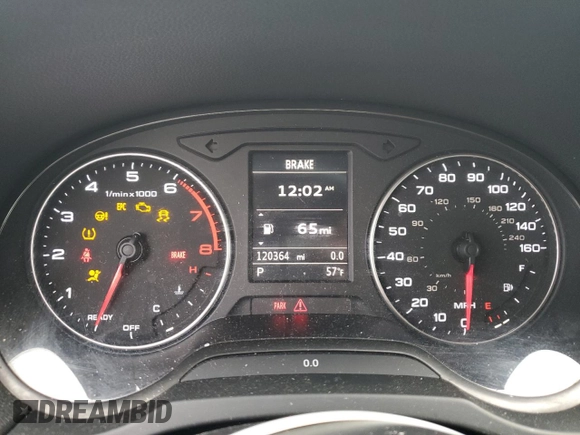2016 Audi A3 1.8T Premium with VIN WAUA7GFF2G1068614, listed as a Copart auction lot 44026275 with 120,364 mi miles and Salvage Title. Bid and sale history available at carsss.com. Image 9.