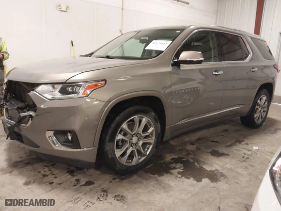 2018 Chevrolet Traverse Premier with VIN 1GNEVJKW0JJ165144, listed as a IAAI auction lot 41129951 with 137,593 mi miles. Bid and sale history available at carsss.com. Image 19.