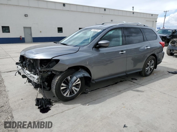 2020 Nissan Pathfinder SL z VIN 5N1DR2CM7LC596322, wystawiony jako Copart lot #51602445 z przebiegiem 80 208 mil mil oraz Szkoda całkowita • Salvage title. Historia ofert i sprzedaży dostępna na DreamBid. Obrazek 1.