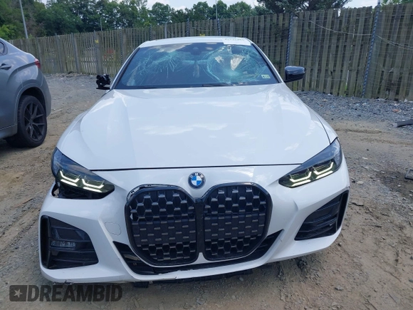 2023 BMW 4 Series 430i xDrive with VIN WBA73AP06PCM13452, listed as a IAAI auction lot 42546869 with 42,625 mi miles and . Bid and sale history available at DreamBid. Image 12.