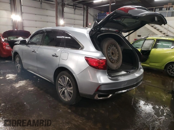 2017 Acura MDX with VIN 5FRYD4H34HB014766, listed as a Copart auction lot 44890595 with 142,849 mi miles and Salvage Title. Bid and sale history available at carsss.com. Image 2.