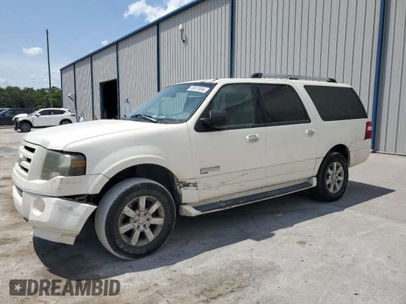 2007 Ford Expedition EL Limited with VIN 1FMFK19507LA74774, listed as a Copart auction lot 53813094 with 182,161 mi miles and Salvage Title. Bid and sale history available at carsss.com. Image 1.