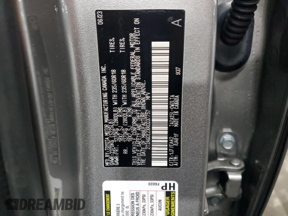 2024 Lexus NX 350 with VIN 2T2AGCEZXRC037757, listed as a Copart auction lot 54009755 with 16,978 mi miles and Salvage title. Bid and sale history available at DreamBid. Image 14.