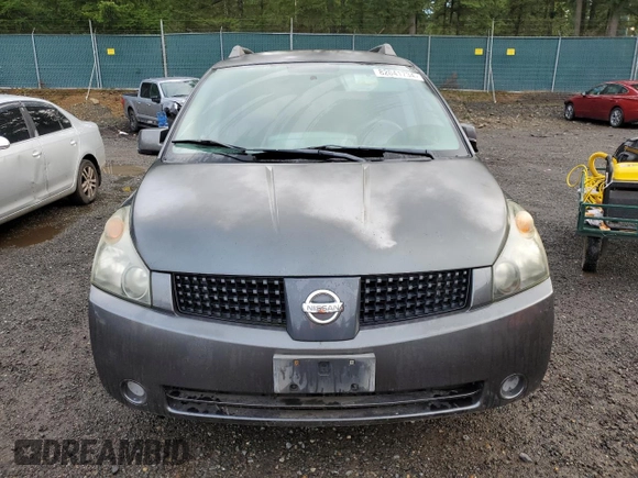 2005 Nissan Quest SE with VIN 5N1BV28U65N100865, listed as a Copart auction lot 82041734 with 122,509 mi miles and Clean Title. Bid and sale history available at carsss.com. Image 5.